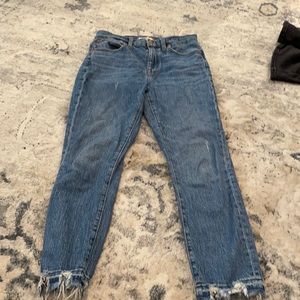 Madewell High Rise Slim Boyjean